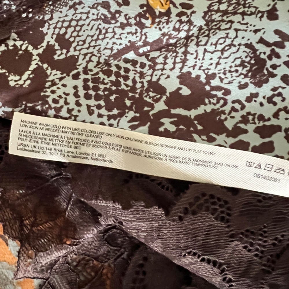 Free People Brown Floral Lace Slip Dress - Picture 11 of 12